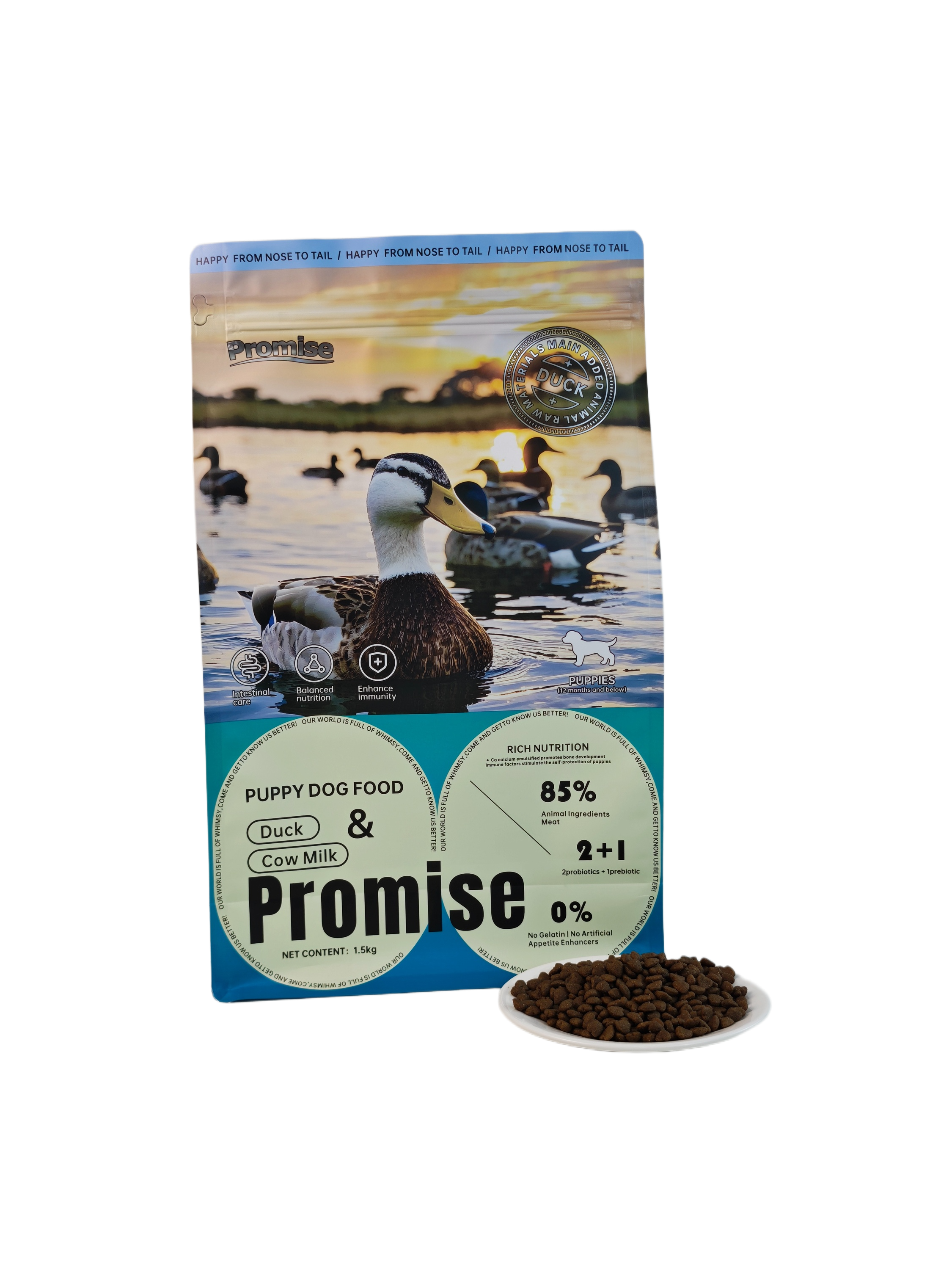 Milk duck dog food