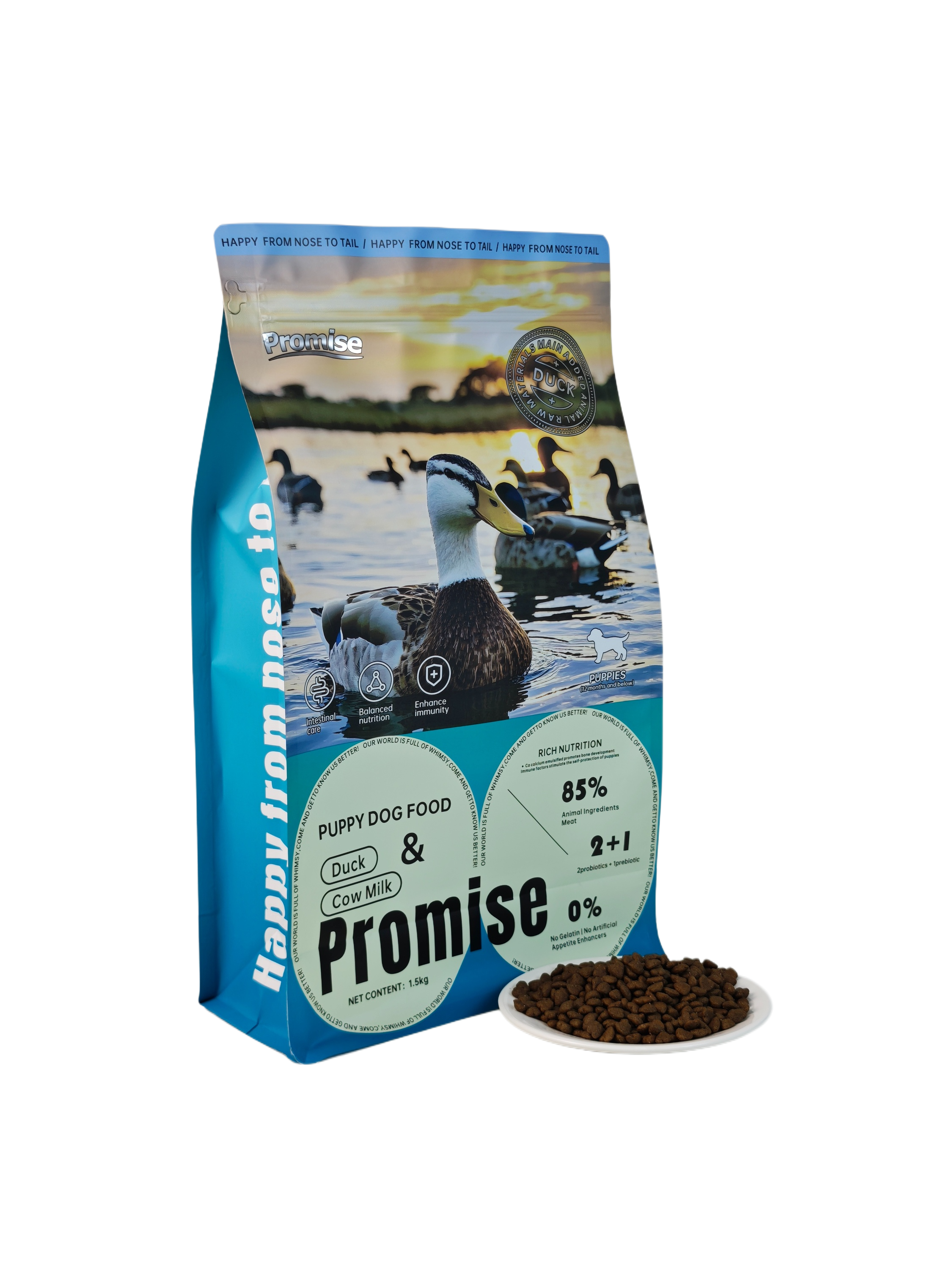 Milk duck dog food