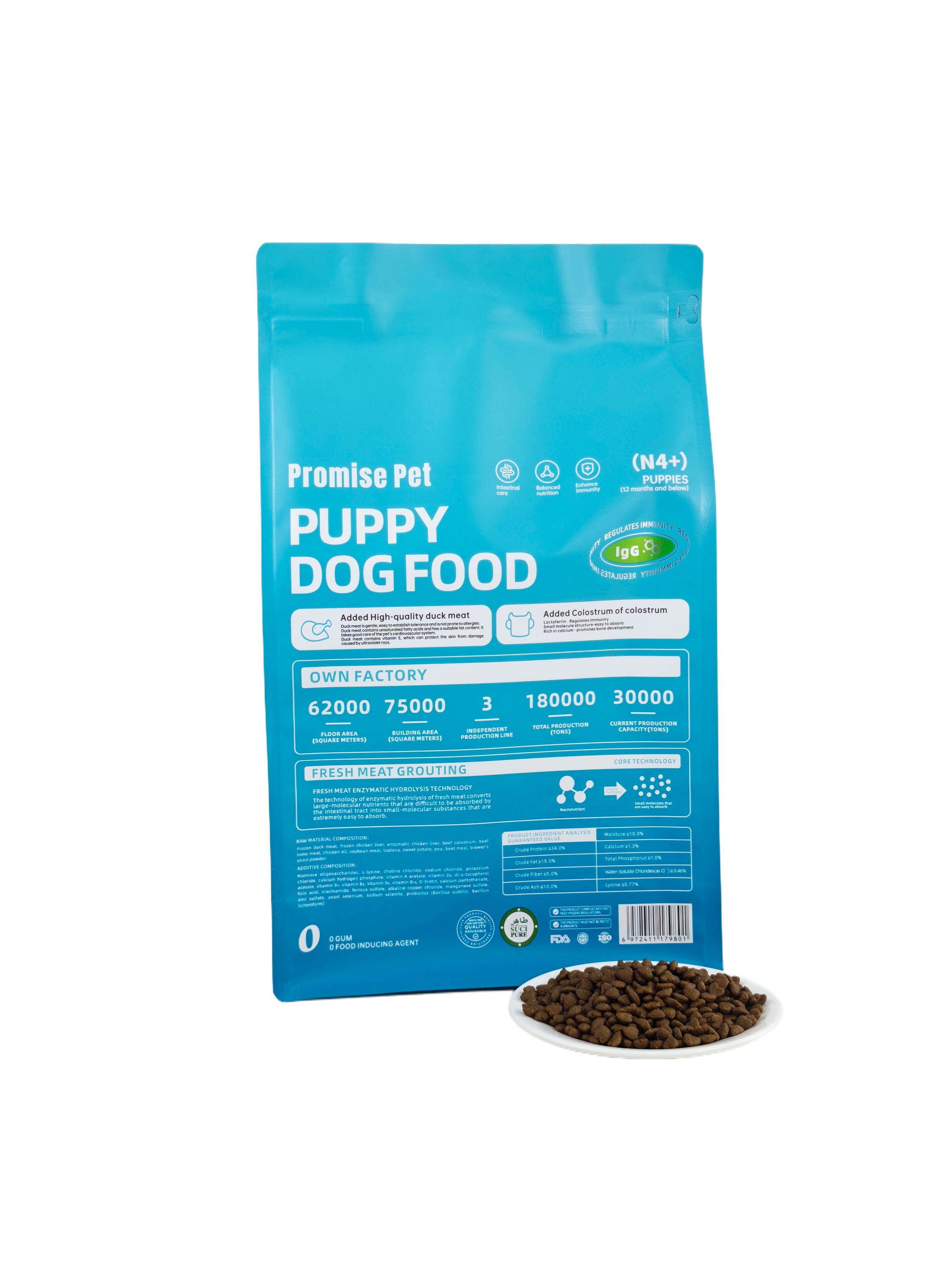 Milk duck dog food