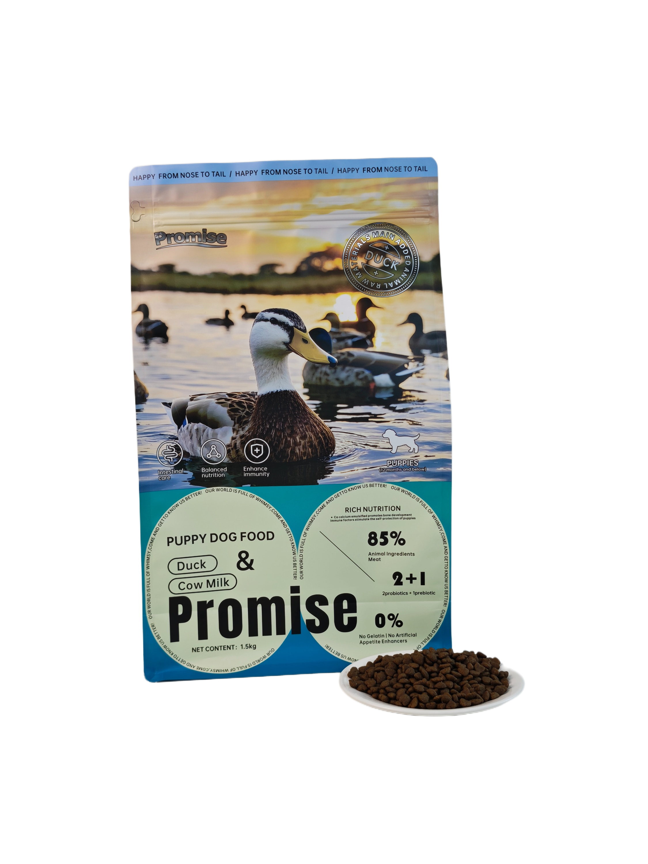 Milk duck dog food